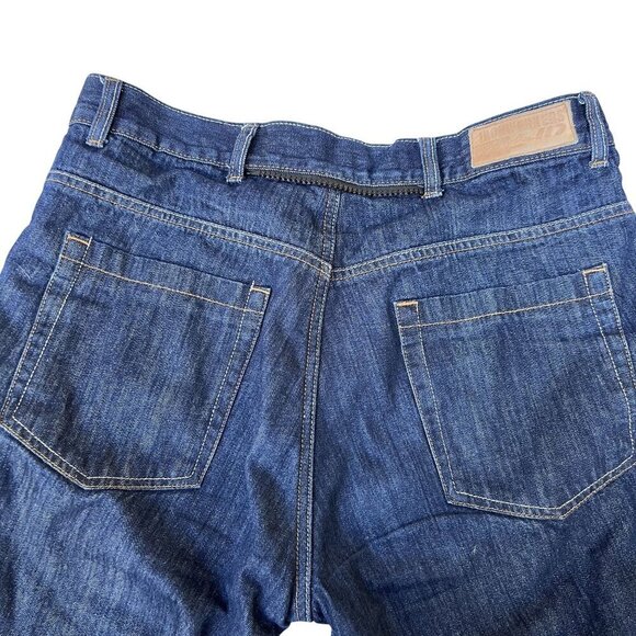 Iron Workers Mens USA 36 Blue Denim Work Jeans Reinforced Mesh Motorcycle Jeans - Picture 4 of 16
